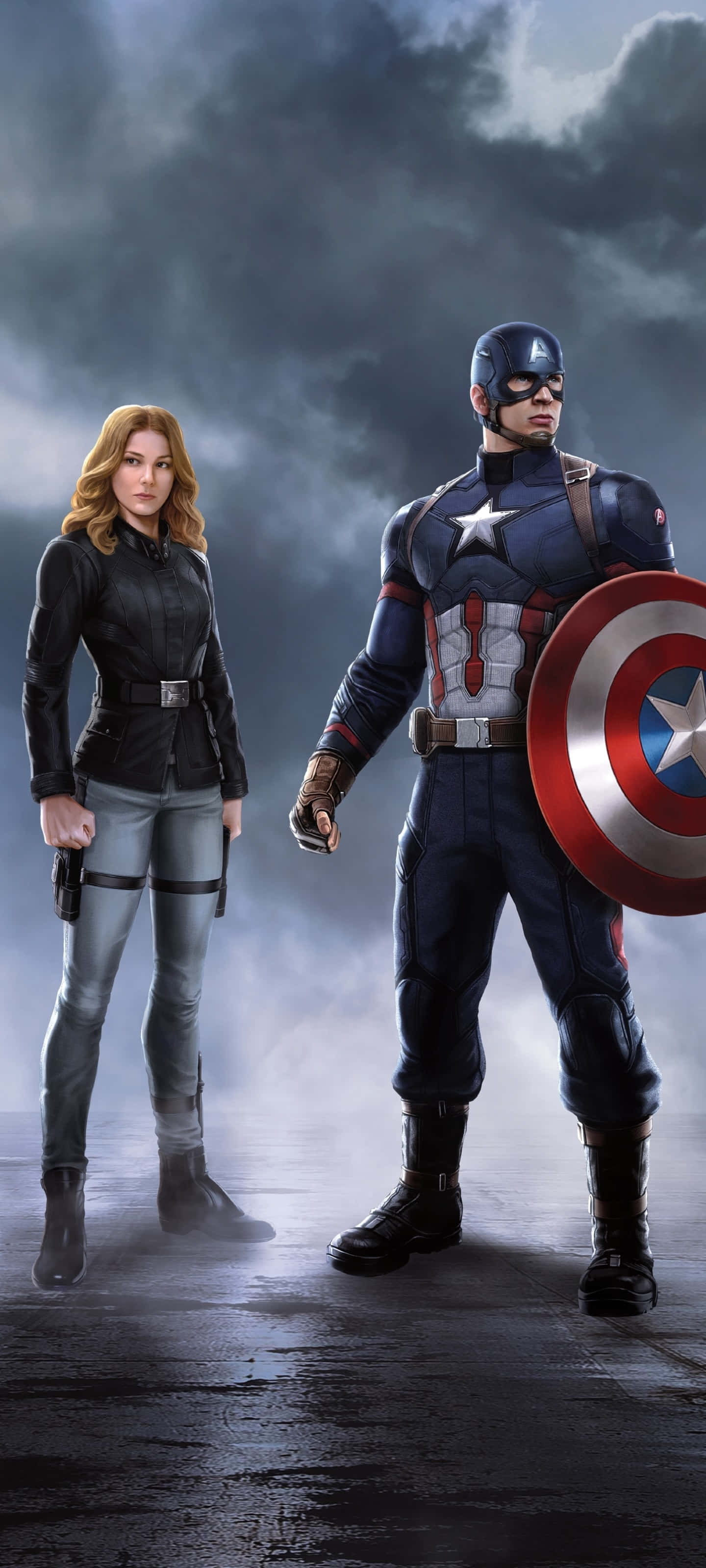 Captain America påtager sig en heroisk mission Wallpapers