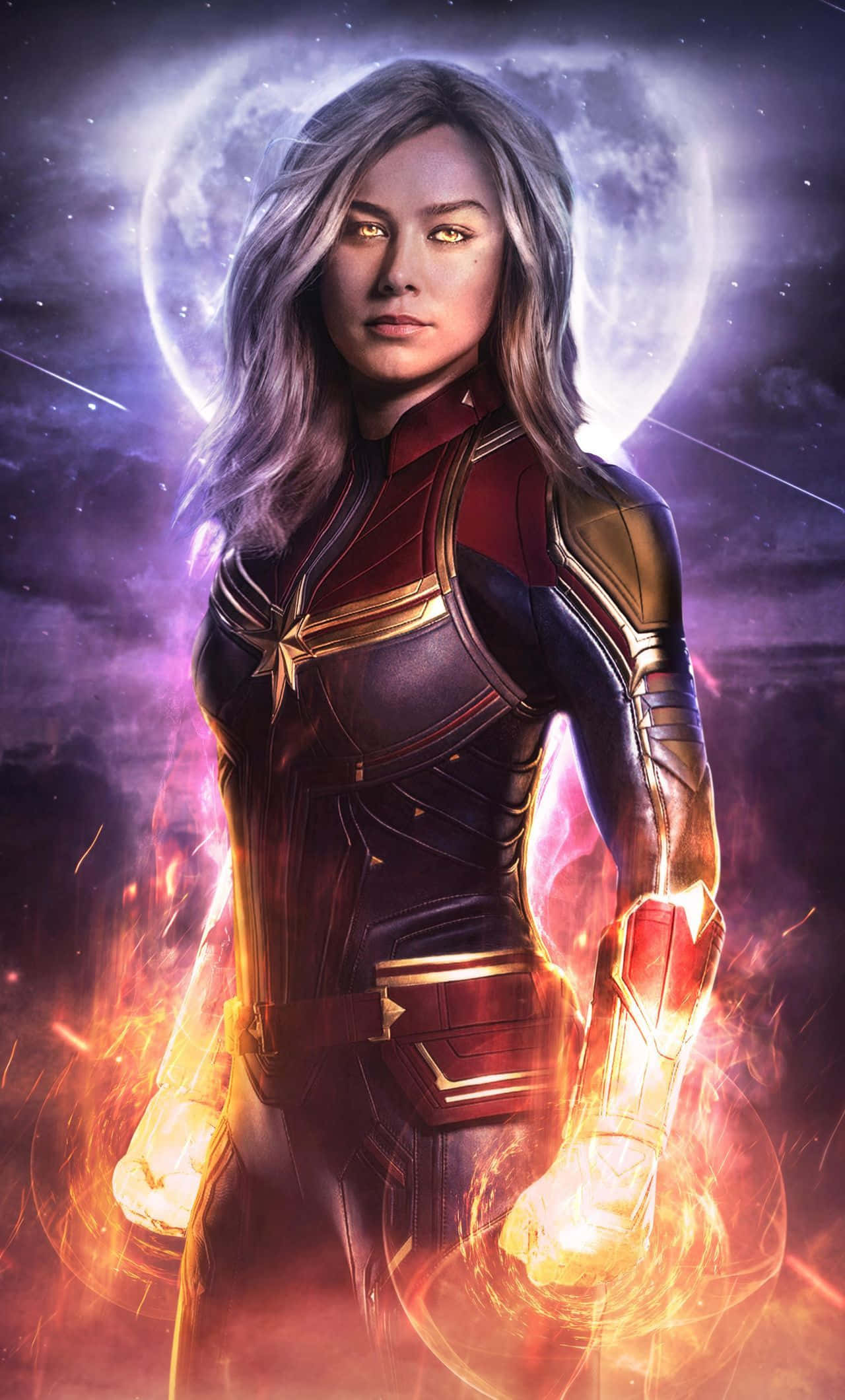 Captain Marvel ankommer for at tage kommandoen i 3D! Wallpapers