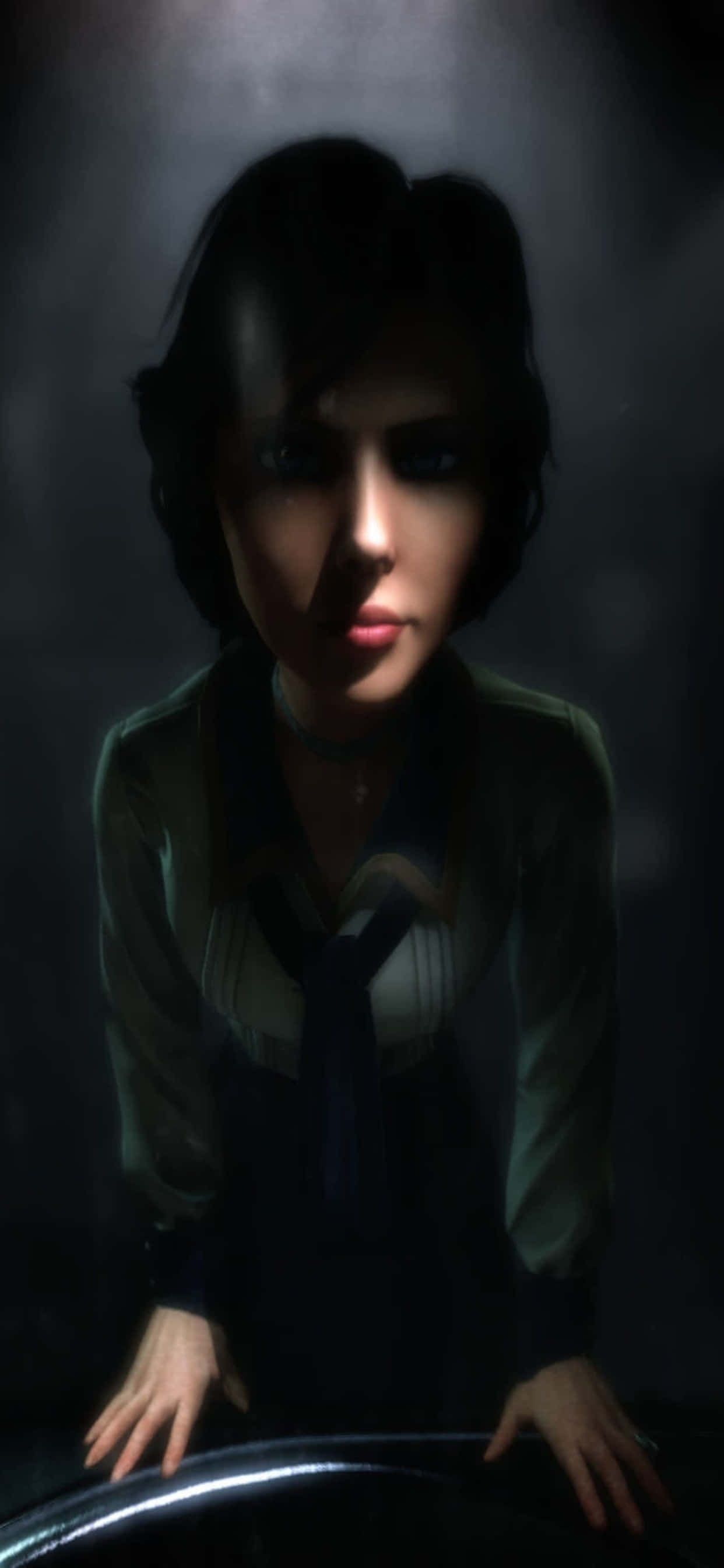 Billedtekst: Iøjnefaldende iPhone XS Max Bioshock Infinite Baggrund Wallpapers