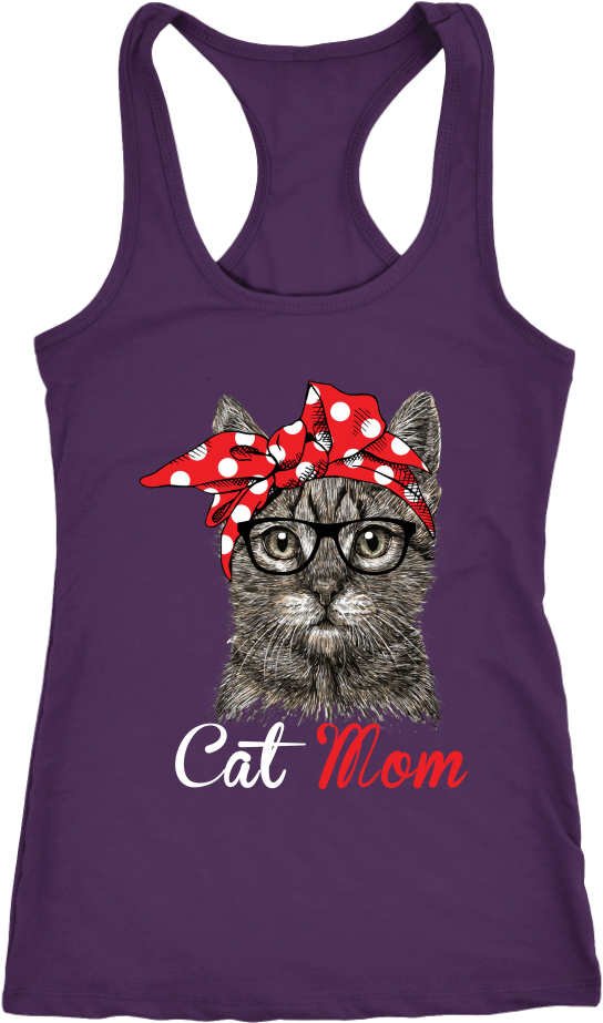 Cat Mom tanktop med grafisk print Wallpapers