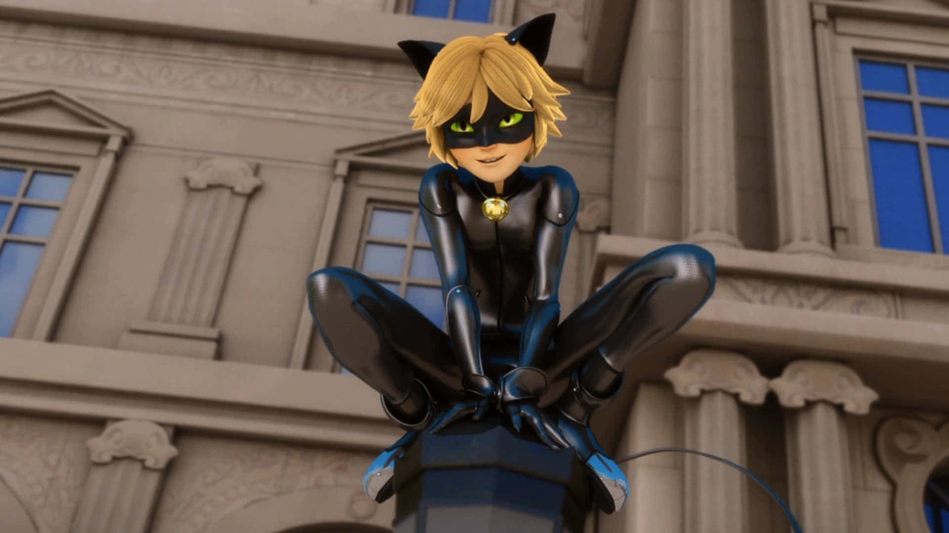 Cat Noir beskytter byen Wallpapers