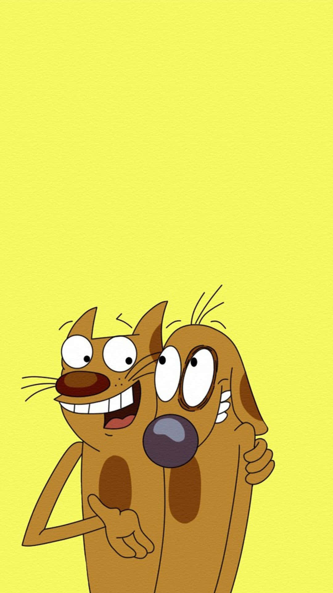 Catdog tegneserie æstetisk iPhone Wallpapers