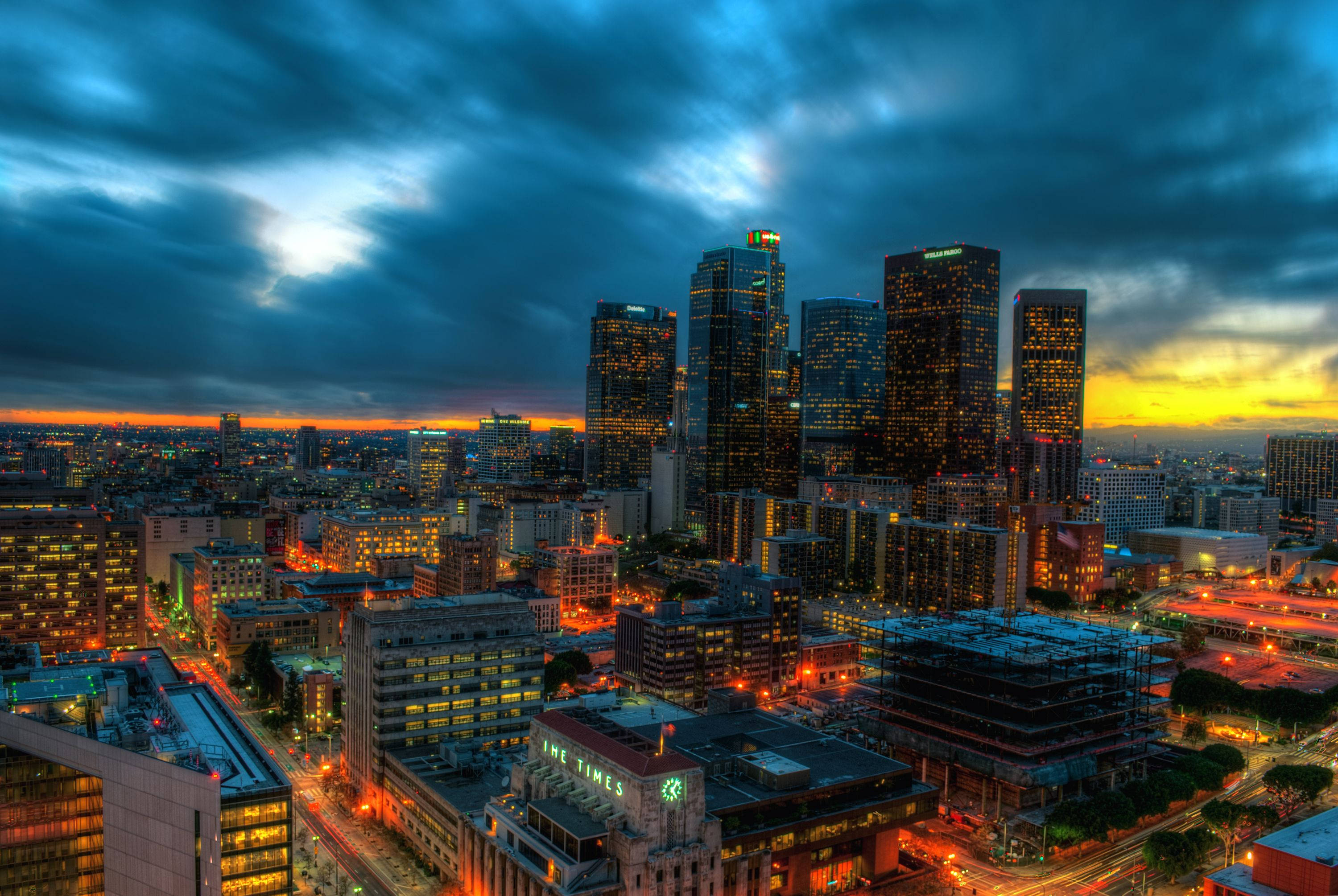 Central Los Angeles solnedgang Wallpapers