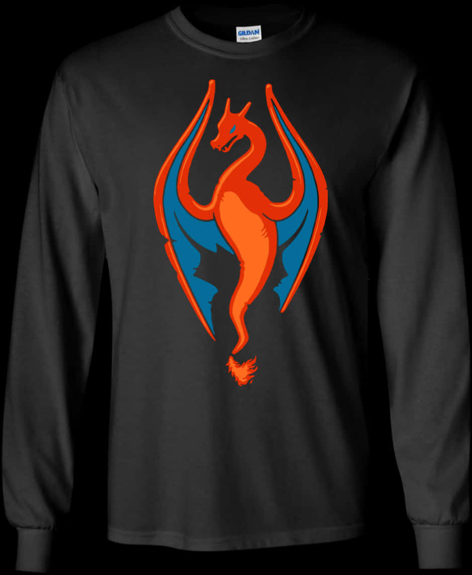 Charizard-tema langærmet skjorte Wallpapers