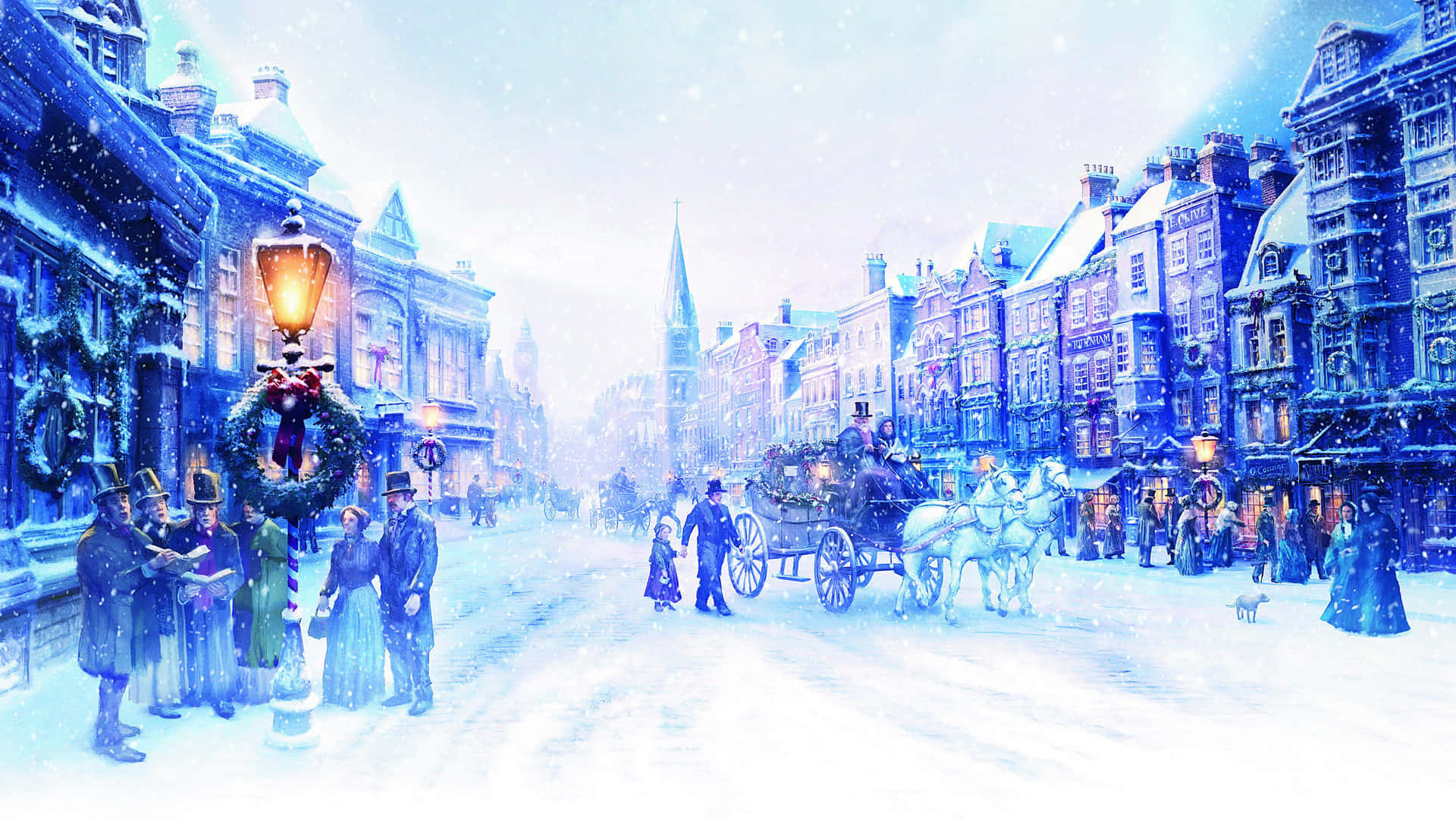 Charles Dickens' Juleaften Wallpapers