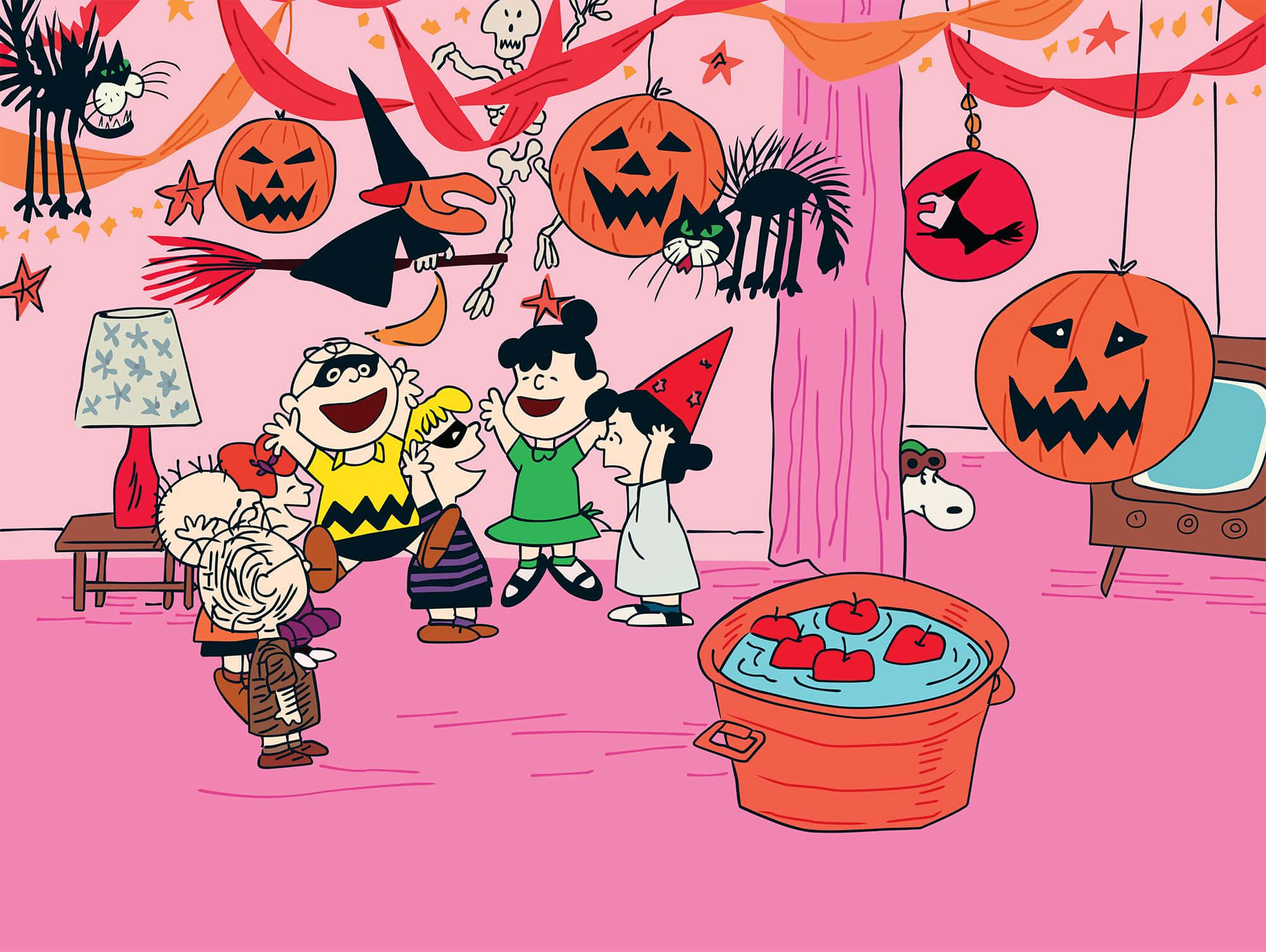 Charlie Brown fejrer sin yndlingshøjtid - Halloween! Wallpapers