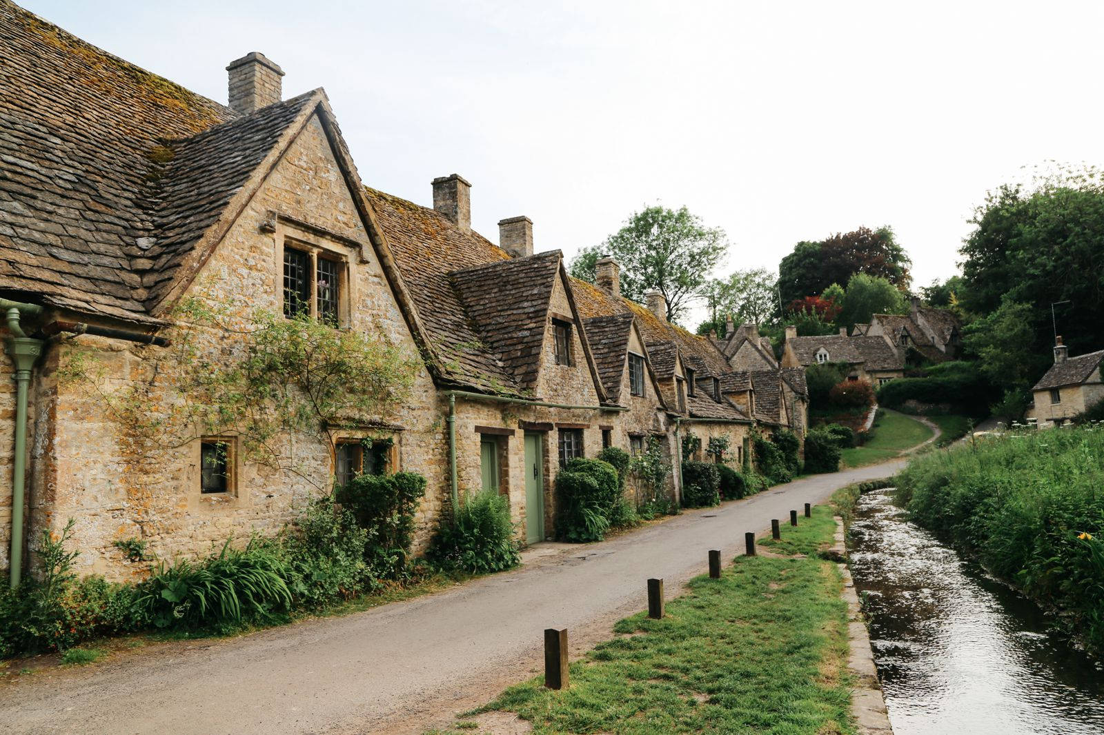 Charme fra typiske cottage core-huse i Storbritannien Wallpapers