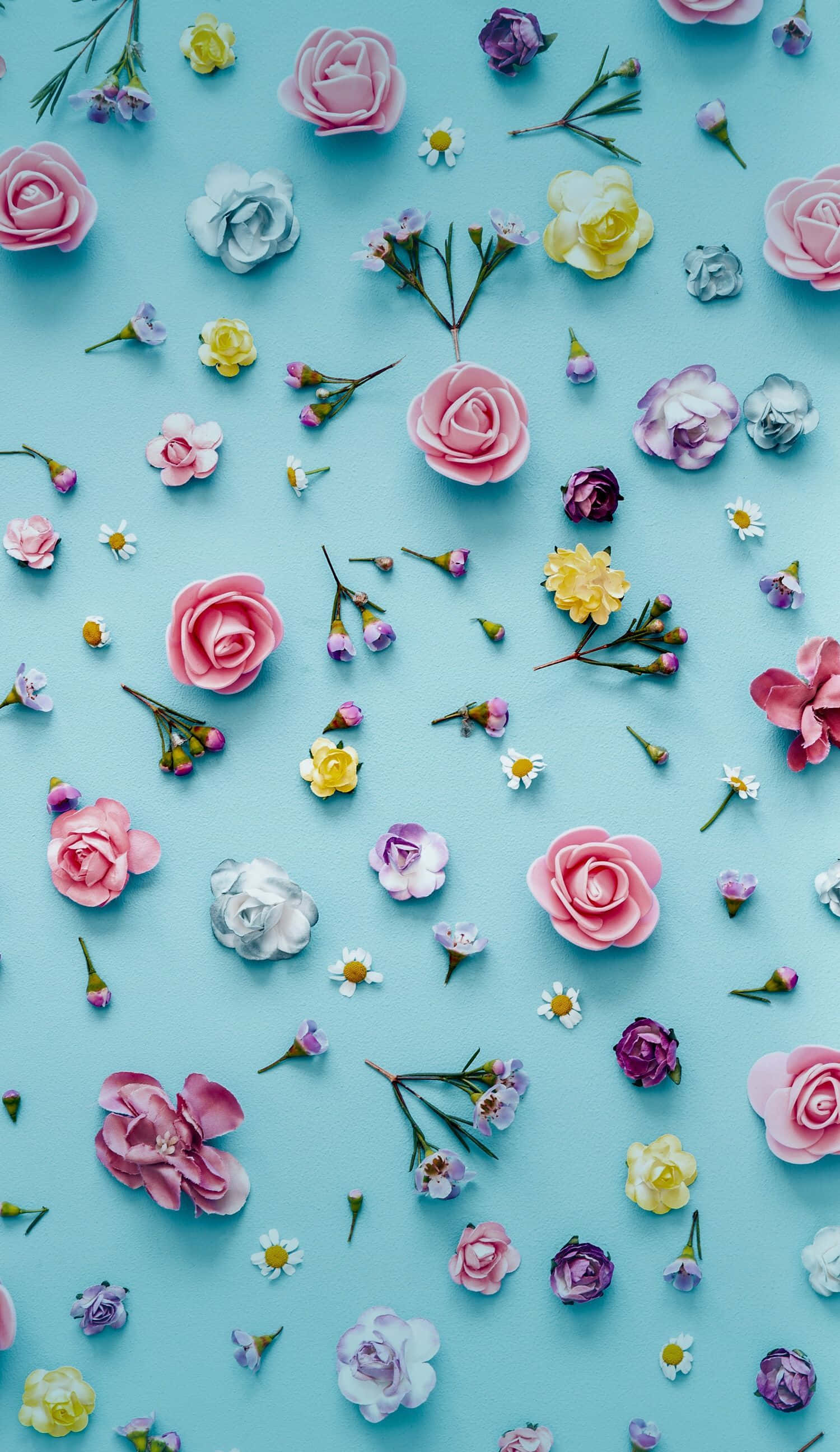 Charmeende pastelfarvede forårsblomster Wallpapers