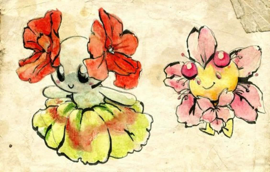Cherrim tegning Wallpapers