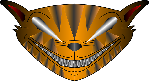 Cheshire Cat-grin grafik Wallpapers