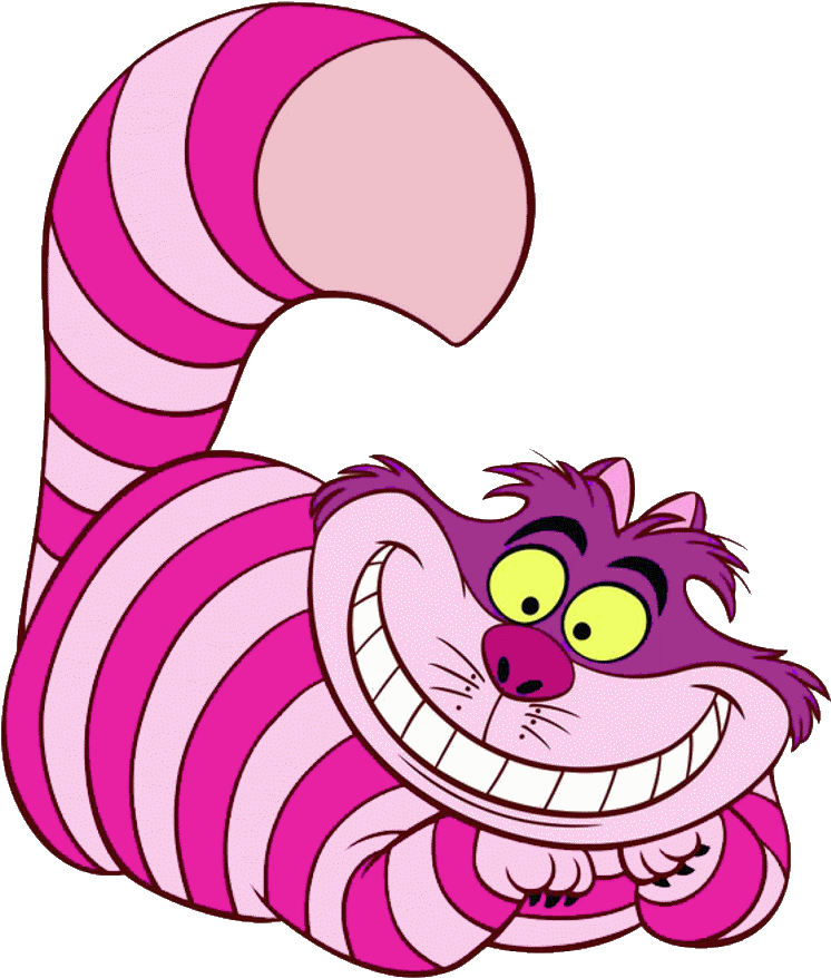 Cheshire Cat grinende illustration Wallpapers