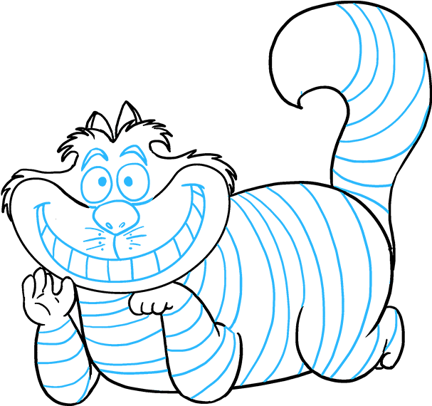Cheshire Cat Skitse Kunst Wallpapers