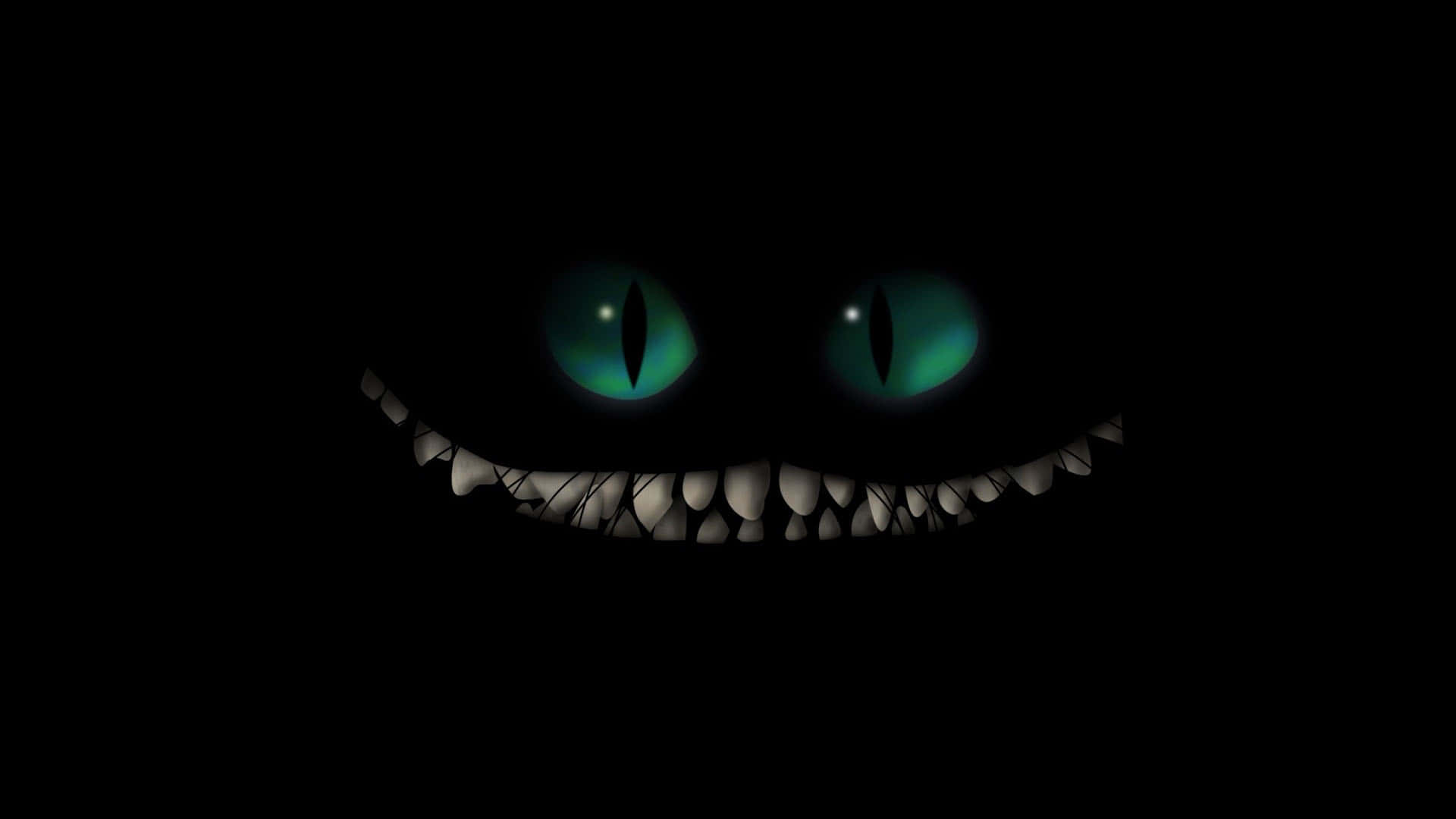 Cheshire kat med grønne øjne Wallpapers