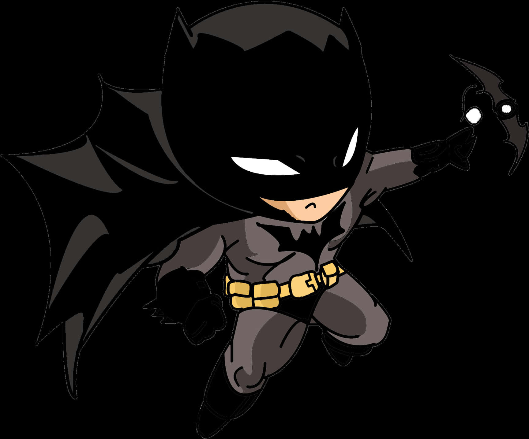 Chibi Batman i actionpositur Wallpapers