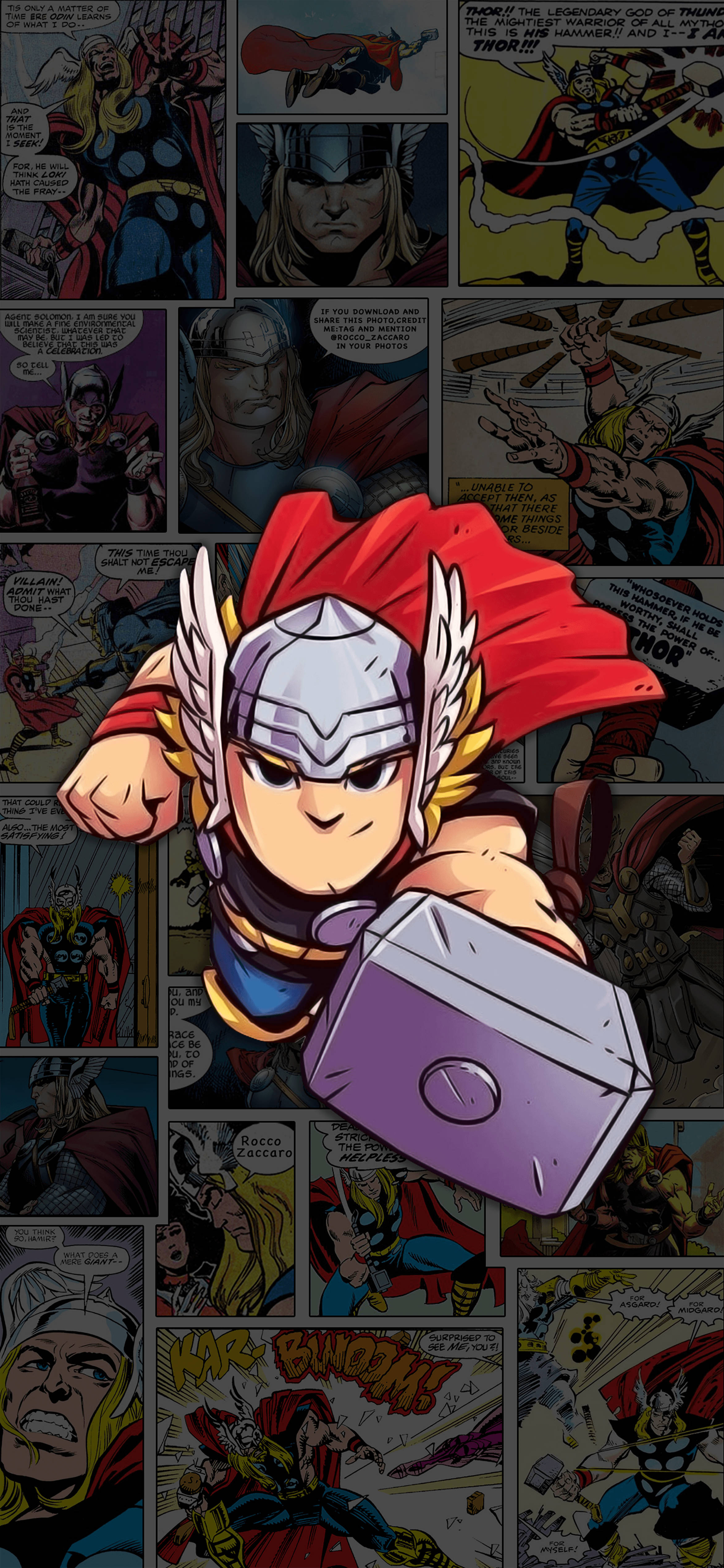 Chibi Thor Tegneserier Wallpapers