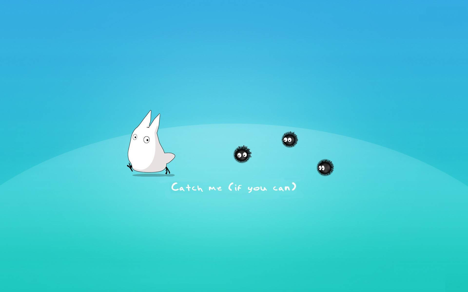 Chibi Totoro Æstetisk Laptop Wallpapers