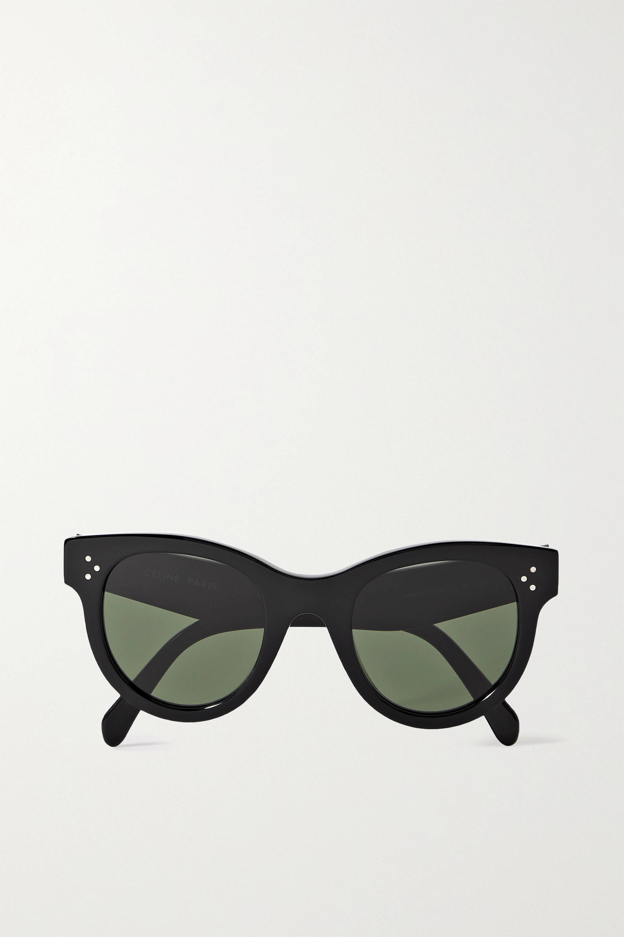 Chic Sort-Rund Celine Brille udstrålende Stil og Elegance Wallpapers