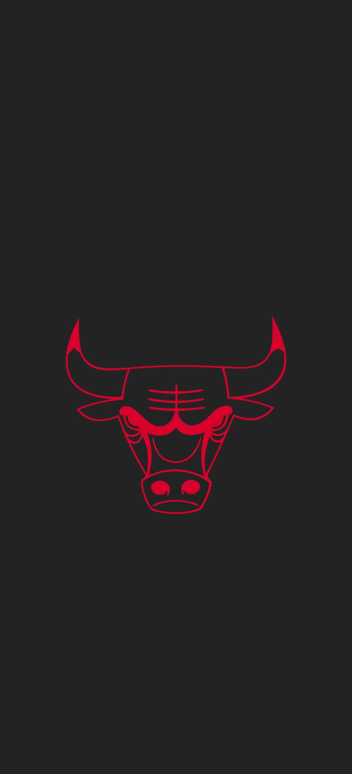 Chicago Bulls Neon Rød Telefon Wallpapers