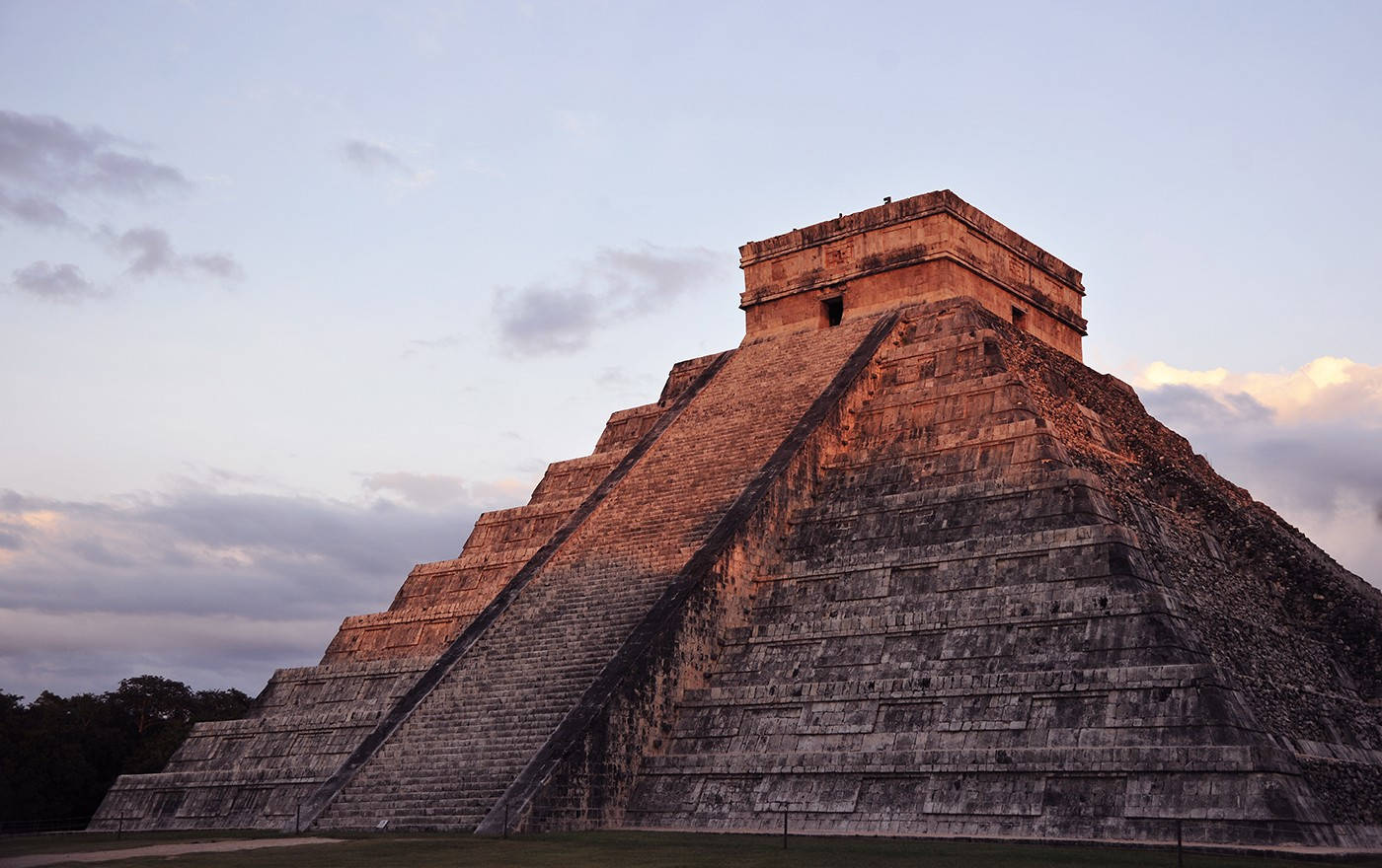 Chichen Itza solnedgangsglød Wallpapers