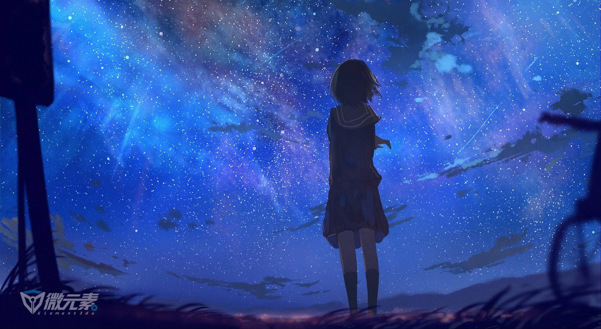Chromebook Anime Pige Baggrund Wallpapers