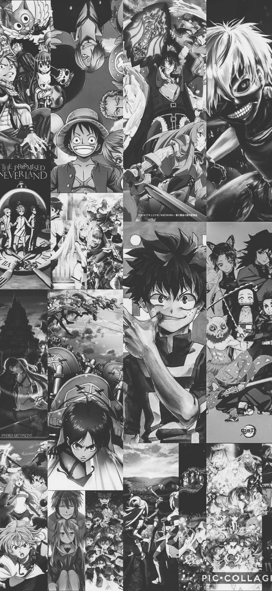 Collage Æstetisk Anime iPhone — Æstetisk iPhone Wallpapers