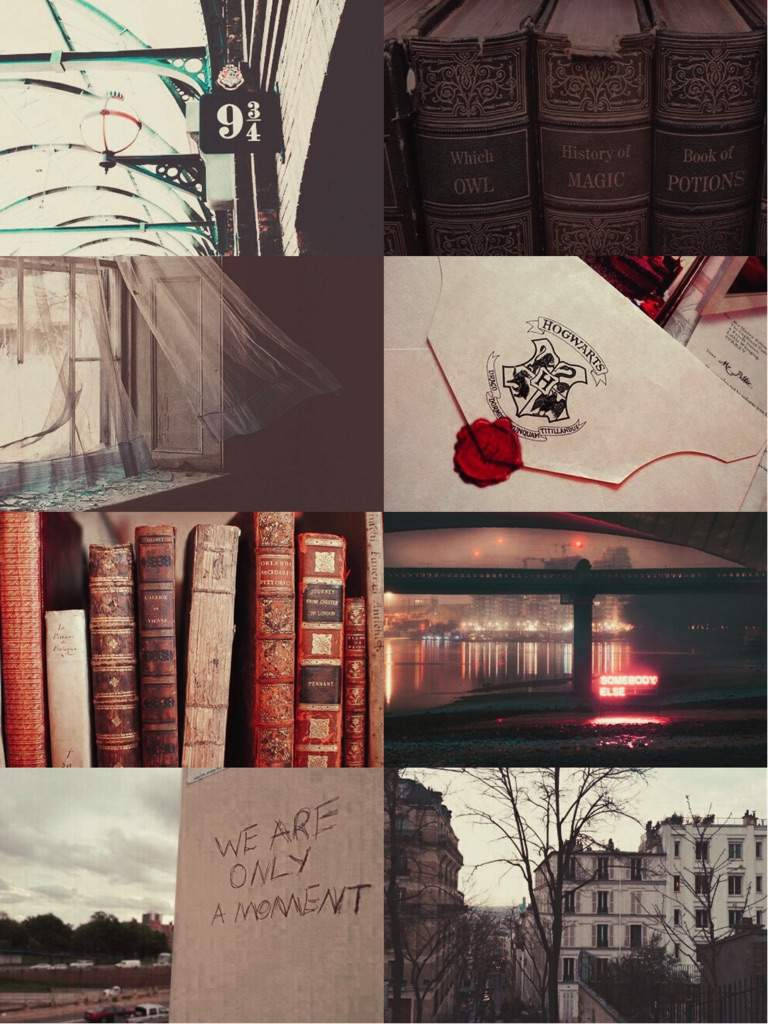 Collage af HP æstetiske artefakter Wallpapers