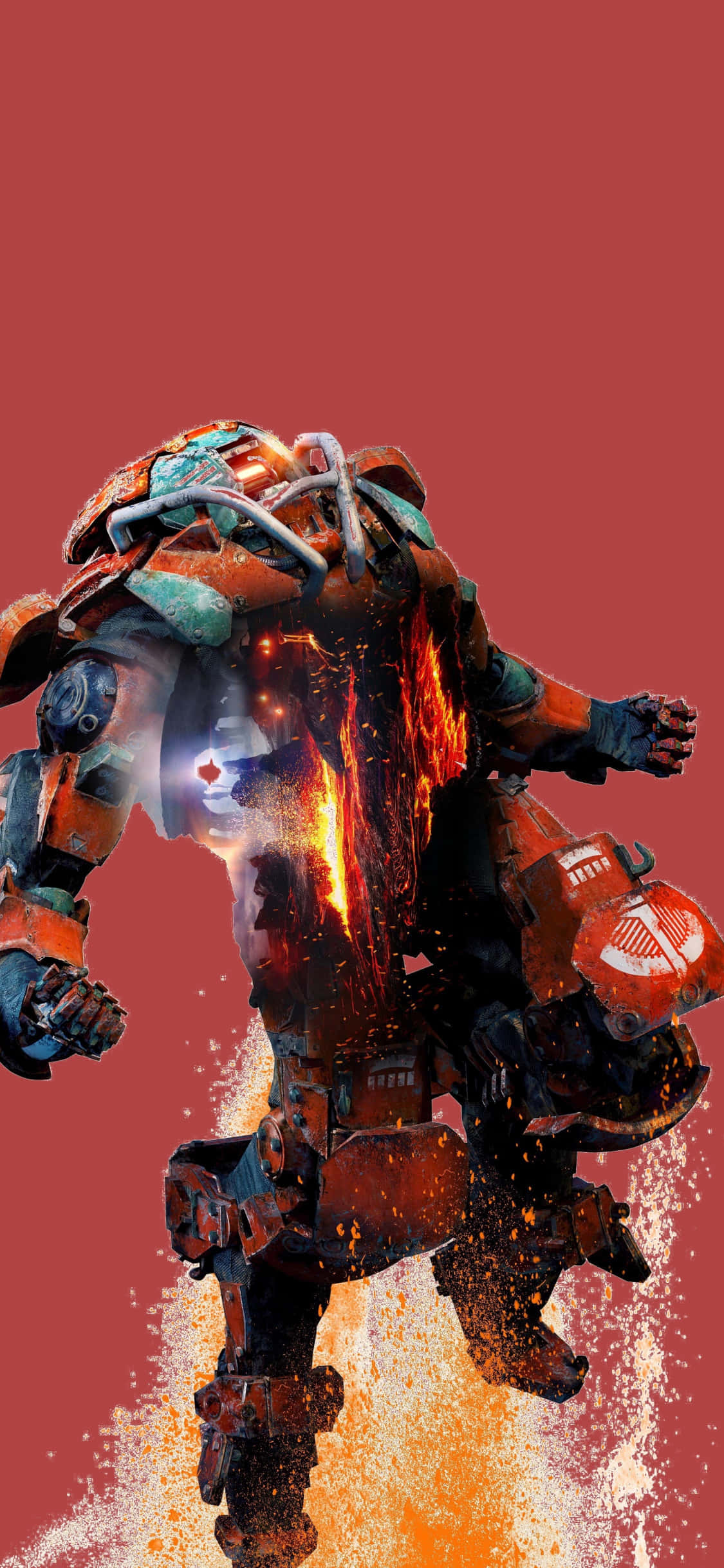 Colossus flyver op Pixel 3 Anthem baggrund Wallpapers