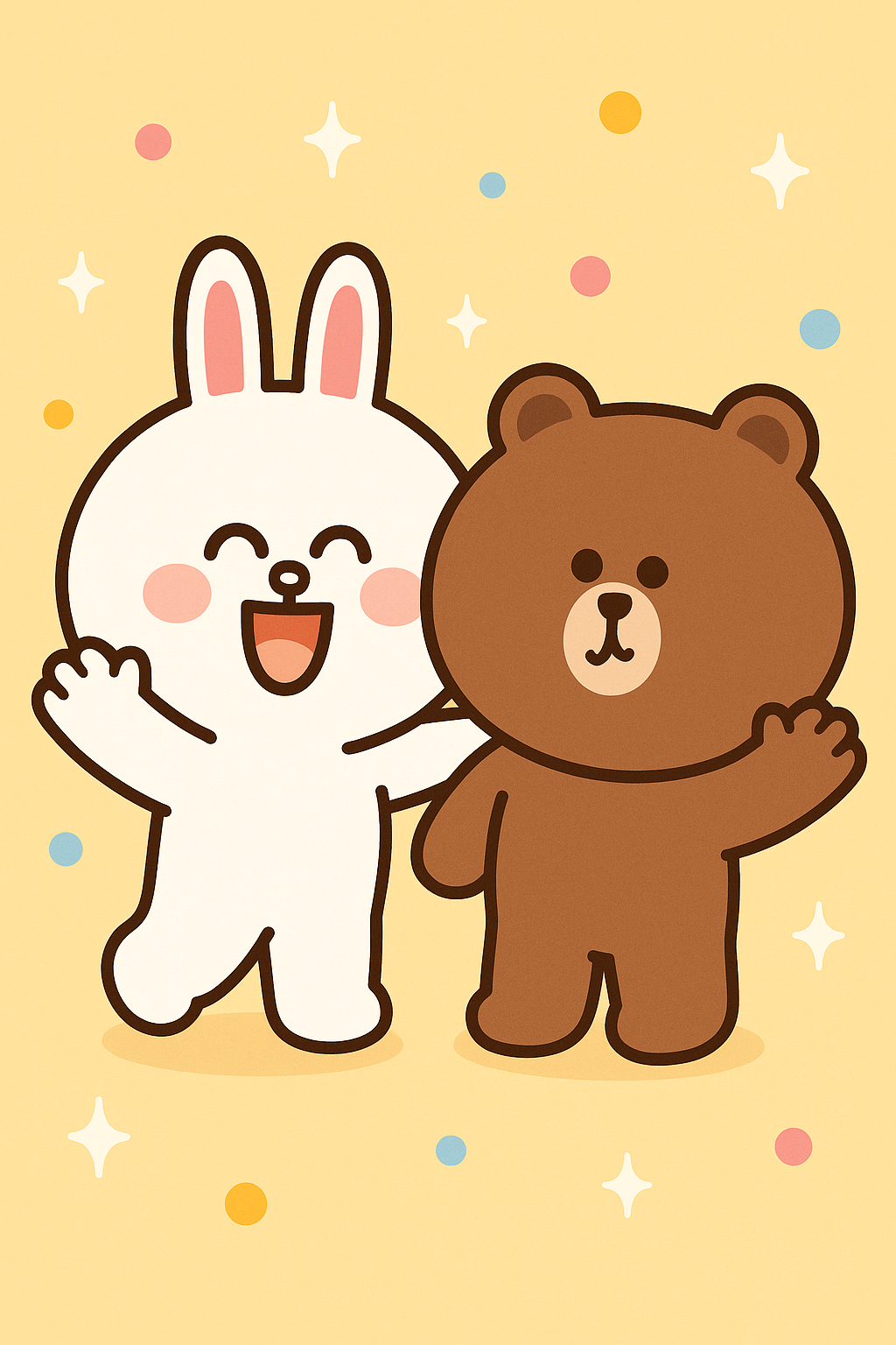 cony og brun glad Wallpapers