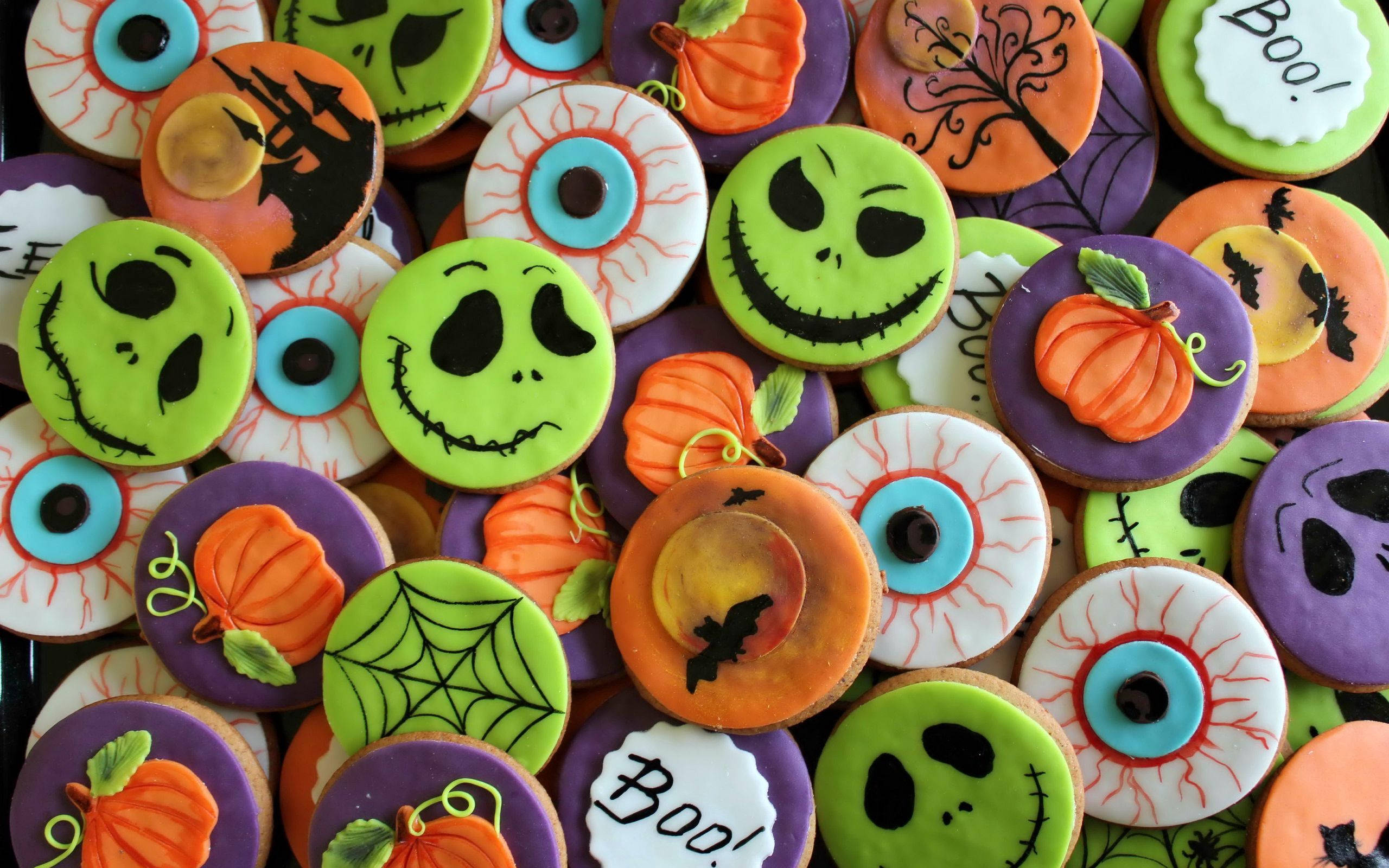 'Cookies til en monstrøst sød Halloween!' Wallpapers