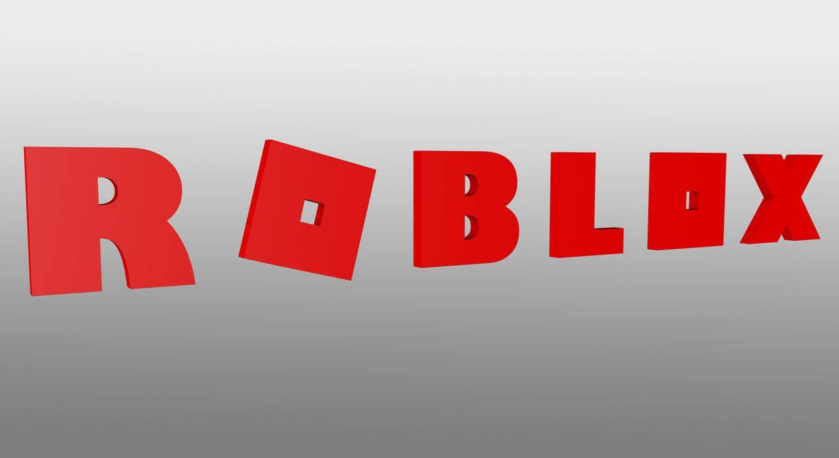Kreativt og elegant 3D-wallpaper af designlogo til Roblox-videospillet. — Roblox Wallpapers