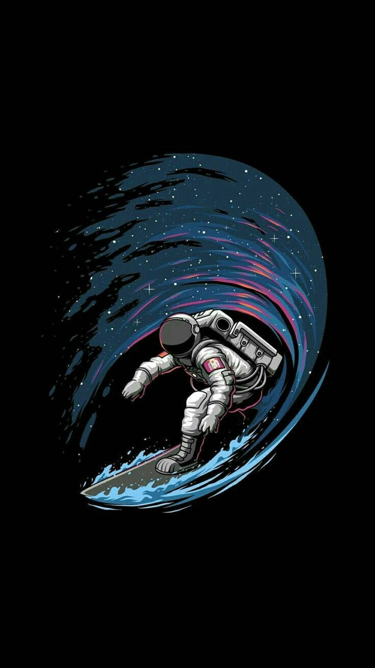 Cool astronaut surfer Wallpapers