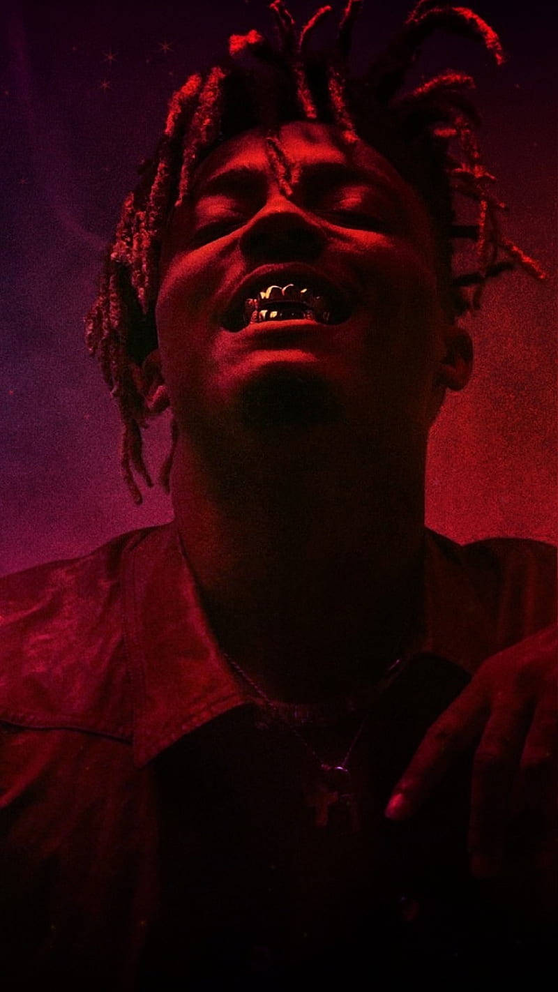Cool Juice WRLD viser sine tænder Wallpapers