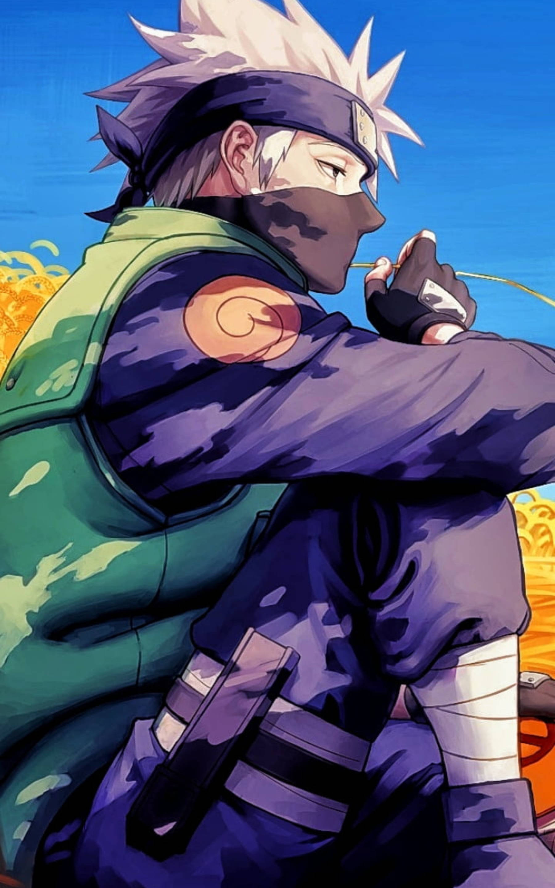 Cool Kakashi digital tegning Wallpapers