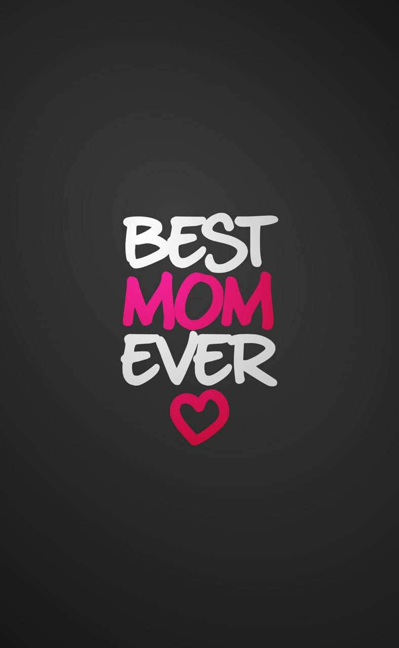 Cool Mom Bedste Mor Nogensinde På Sort Wallpapers