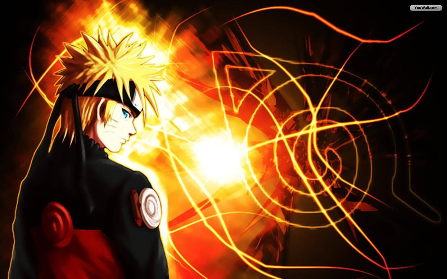 Cool Naruto Gold Æstetik Kunst Wallpapers
