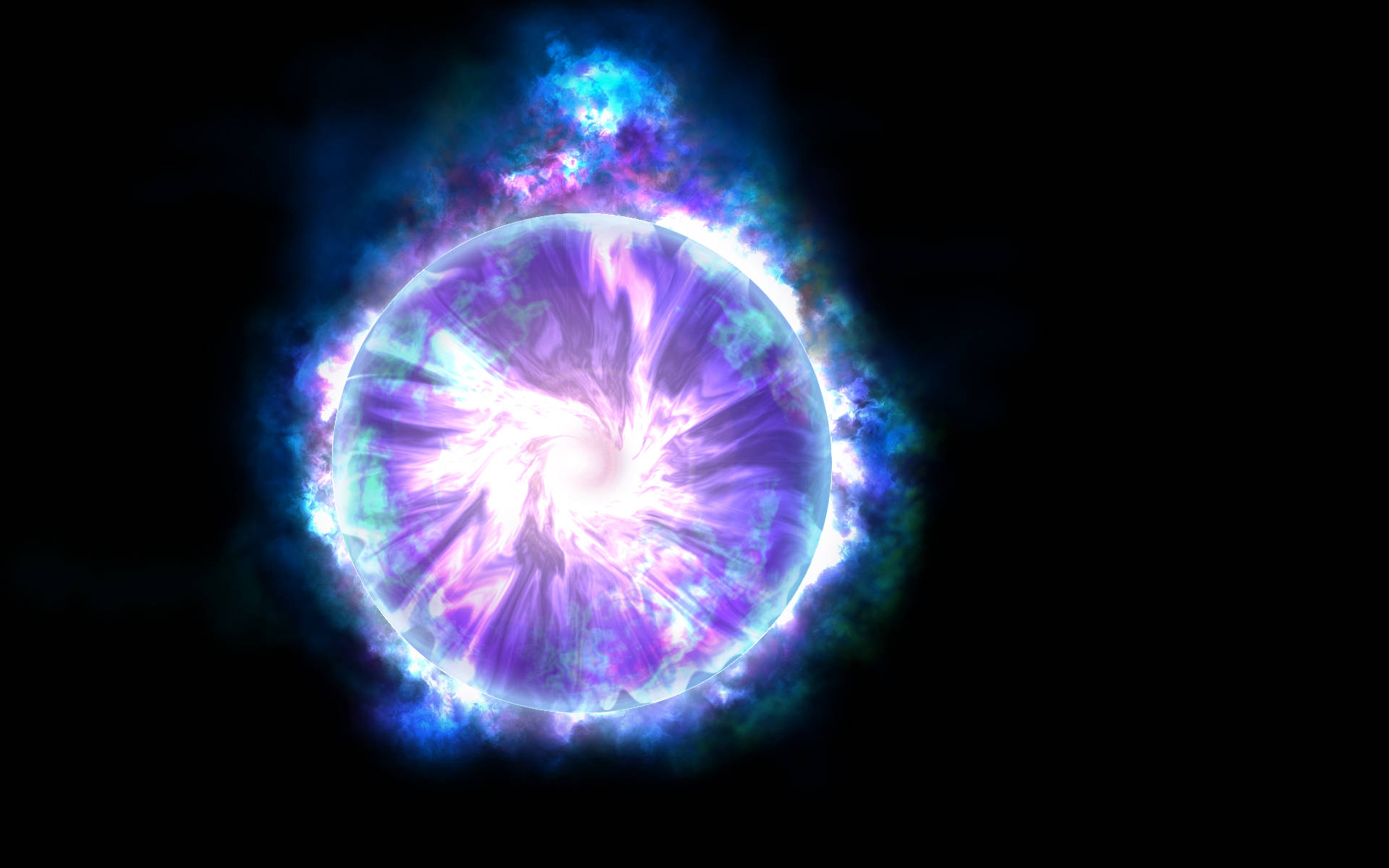 Cool natligt bybillede med neonlys Wallpapers