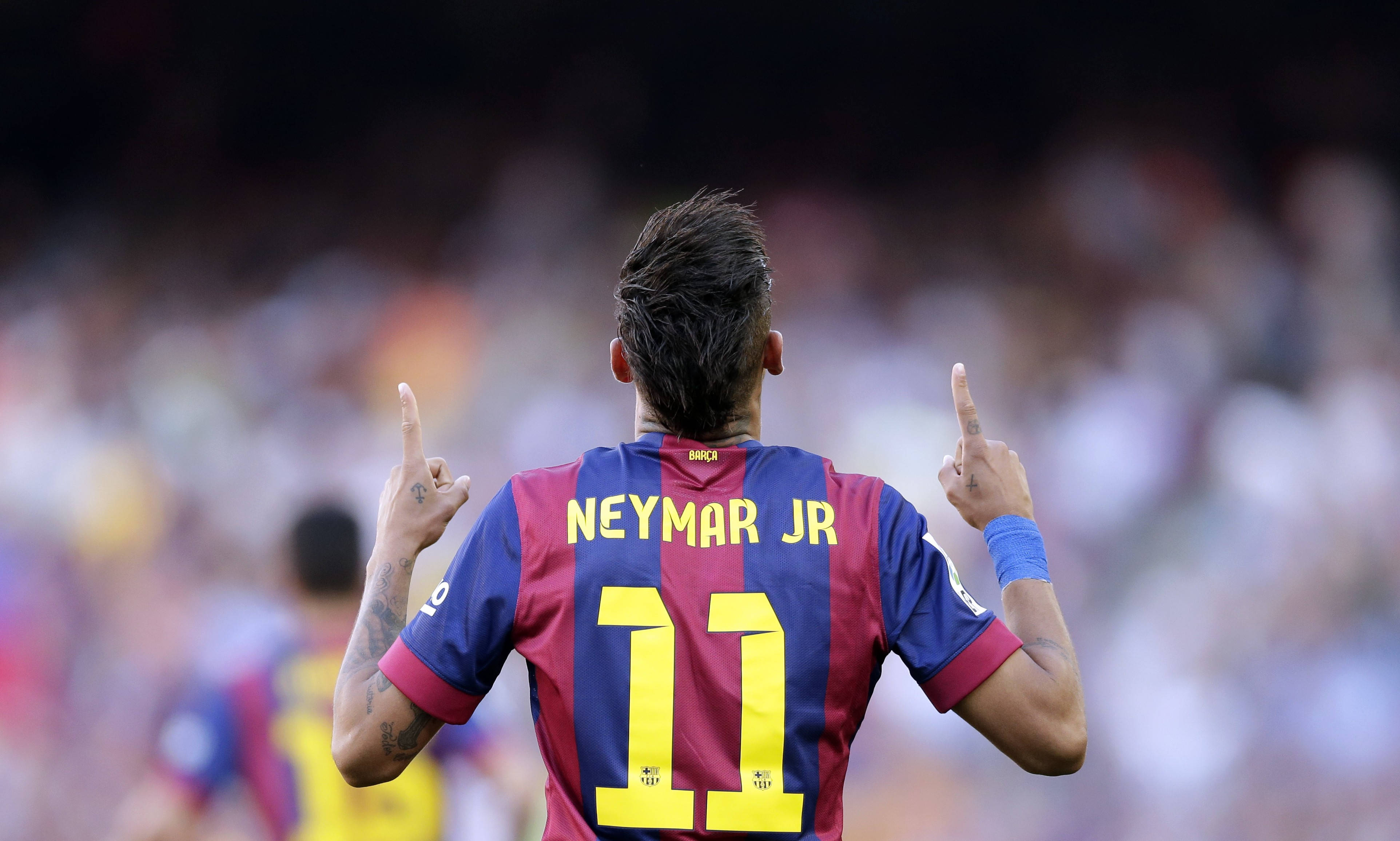 Cool Neymar Jr. nummer 11 trøje — Fodbold Wallpapers