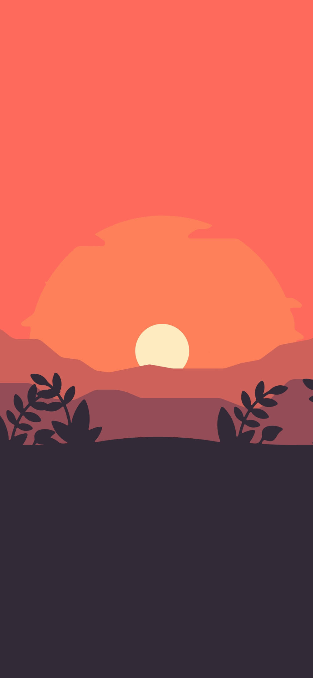 Cool Simpel Solnedgangshimmel Wallpapers