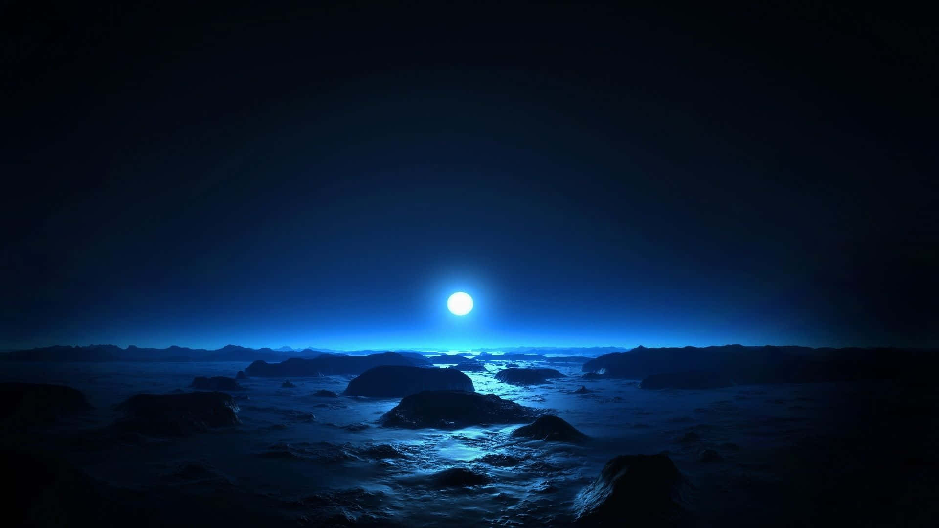 Cool skærm sort blå Wallpapers
