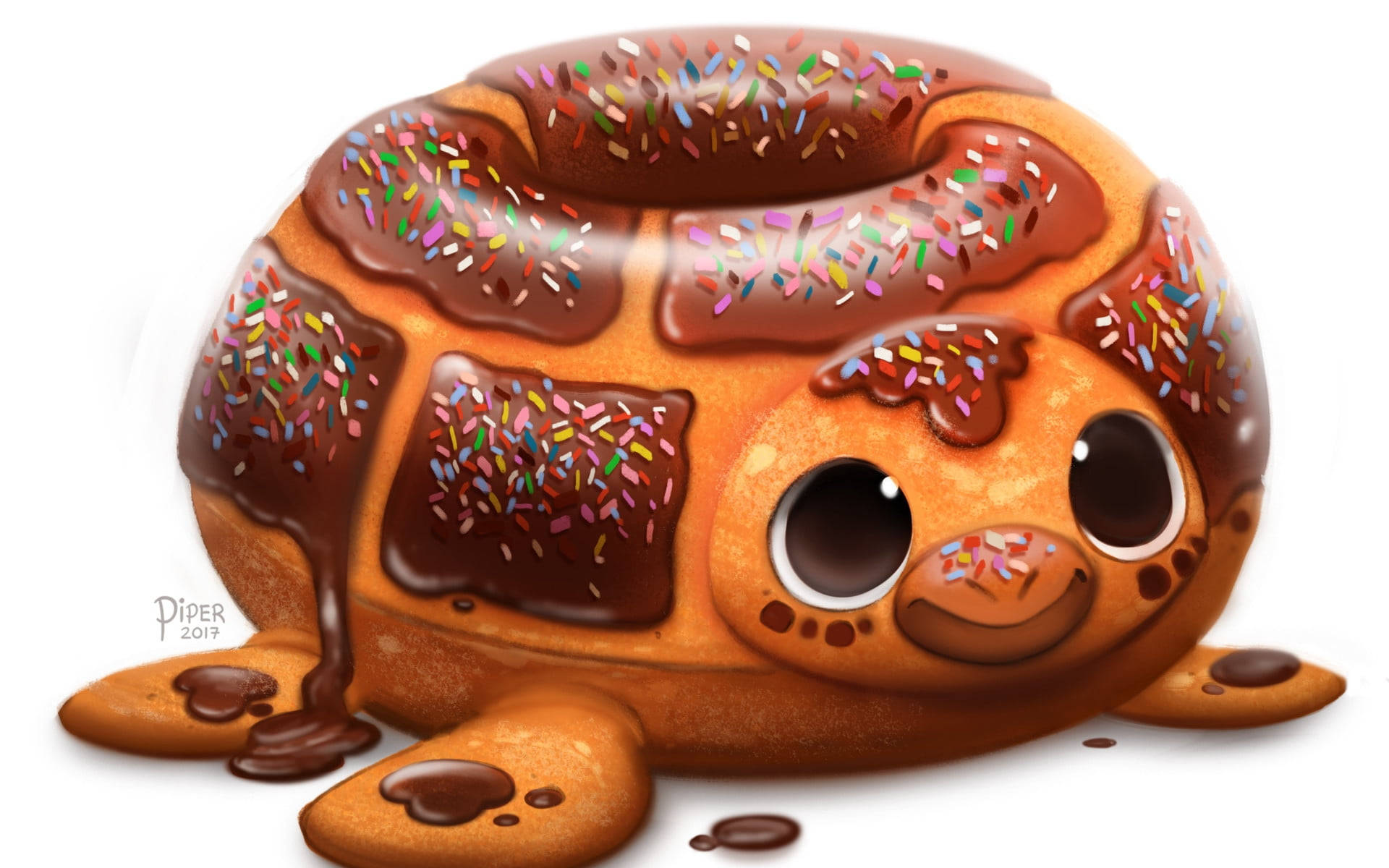 Cool Skildpadde Donut Wallpapers