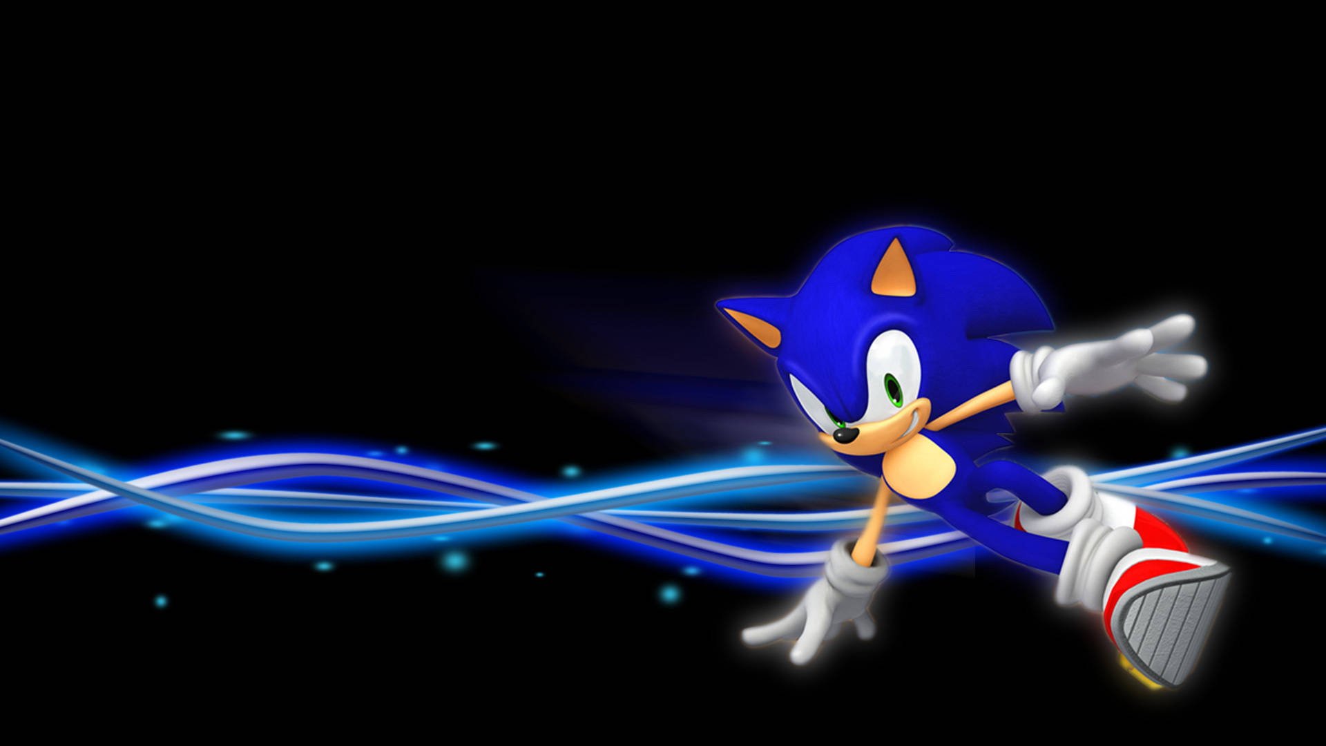 Cool Sonic the hedgehog tager et dristigt spring Wallpapers