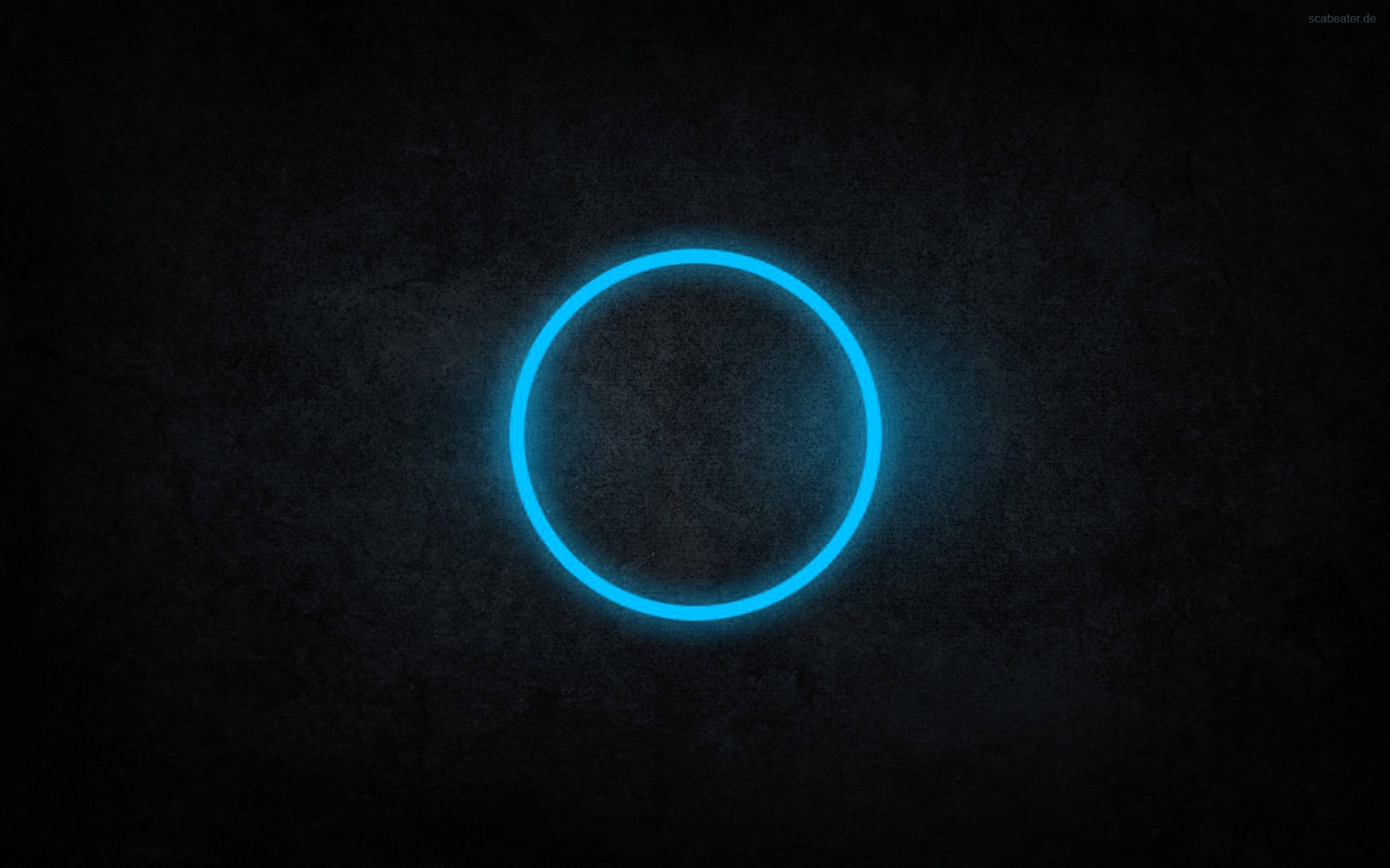 Cool sort og blå cirkel Wallpapers
