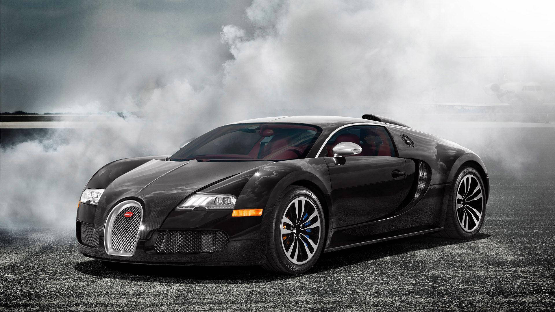 Cool Sportsvogn Sort Veyron Wallpapers