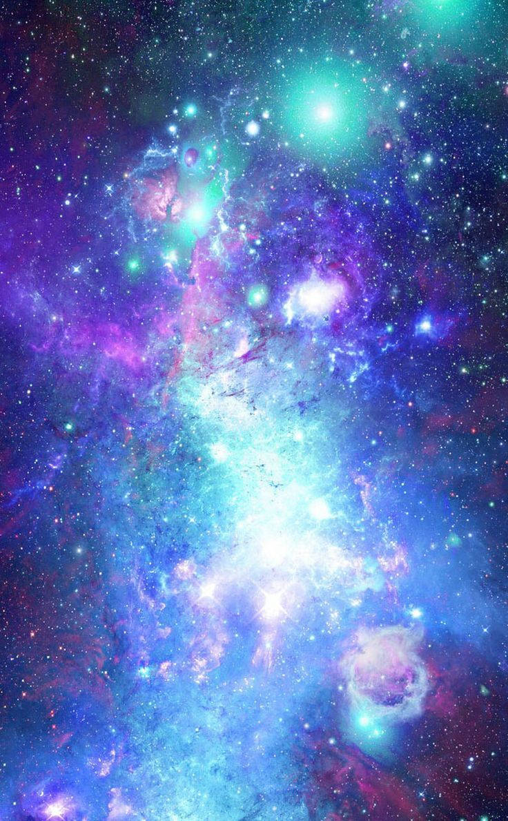 Cool Telefon Glødende Galakse Wallpapers