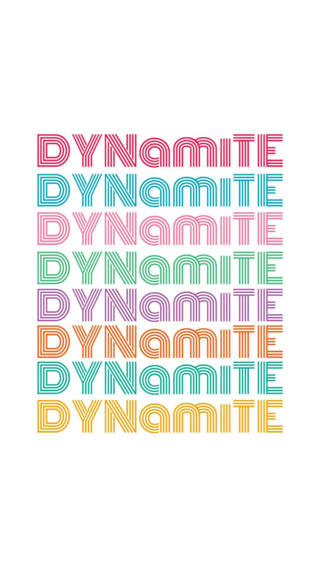 Cool White BTS Dynamite Telefon Wallpapers