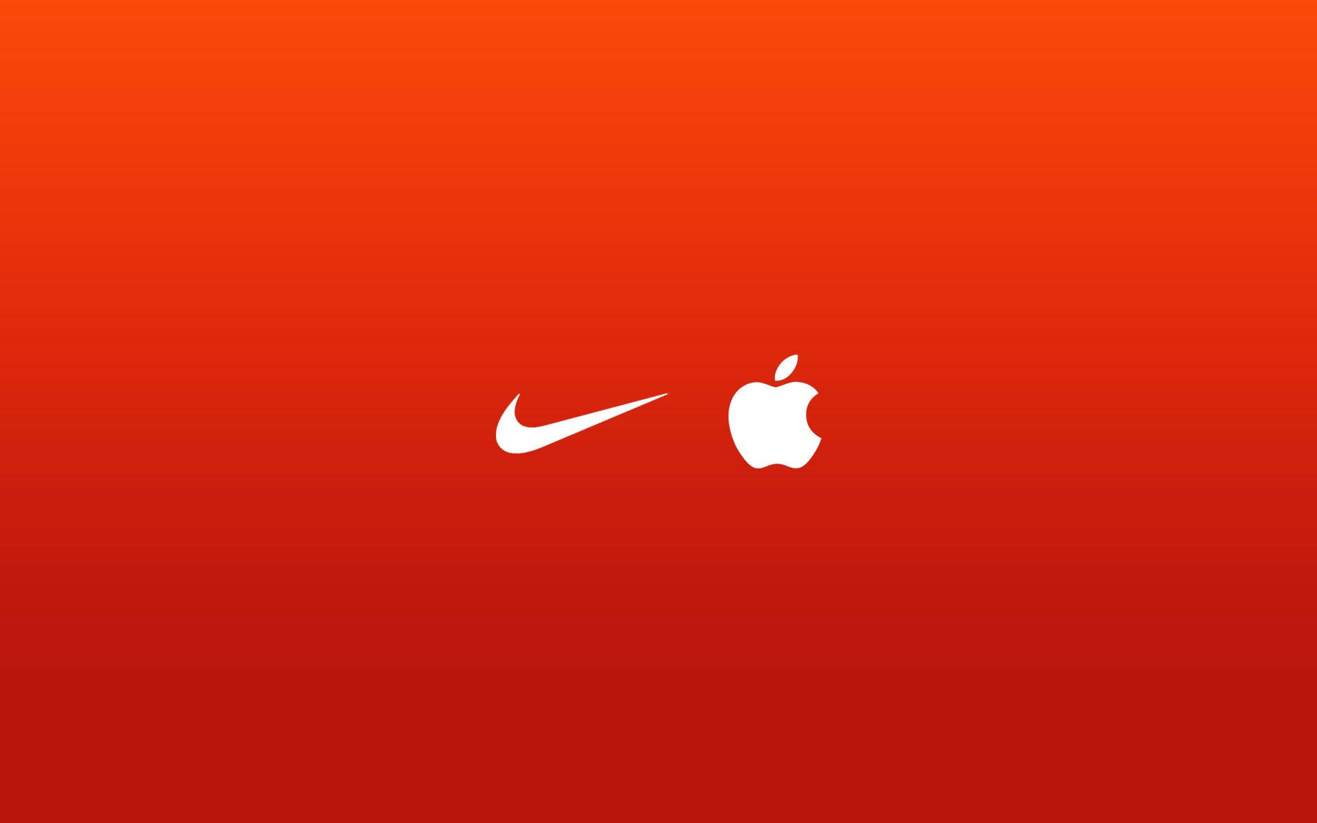 Coolt Minimalt Nike- og Apple-logo Wallpapers