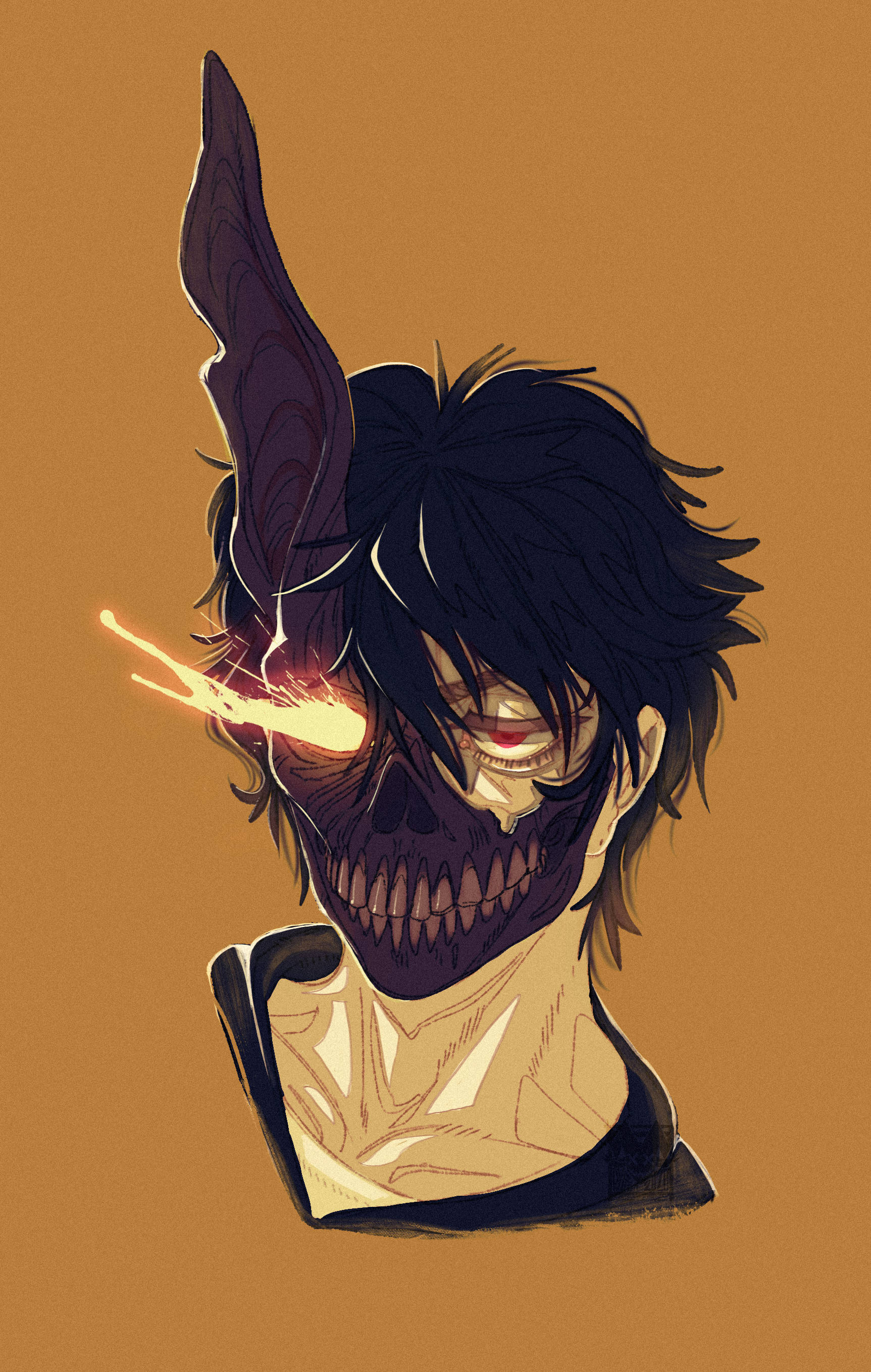 Corpse Husband gul kunst Wallpapers