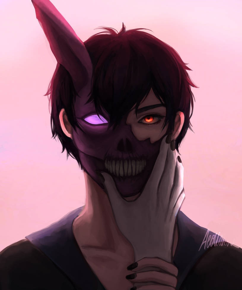 Corpse Husband Med Maske På Wallpapers