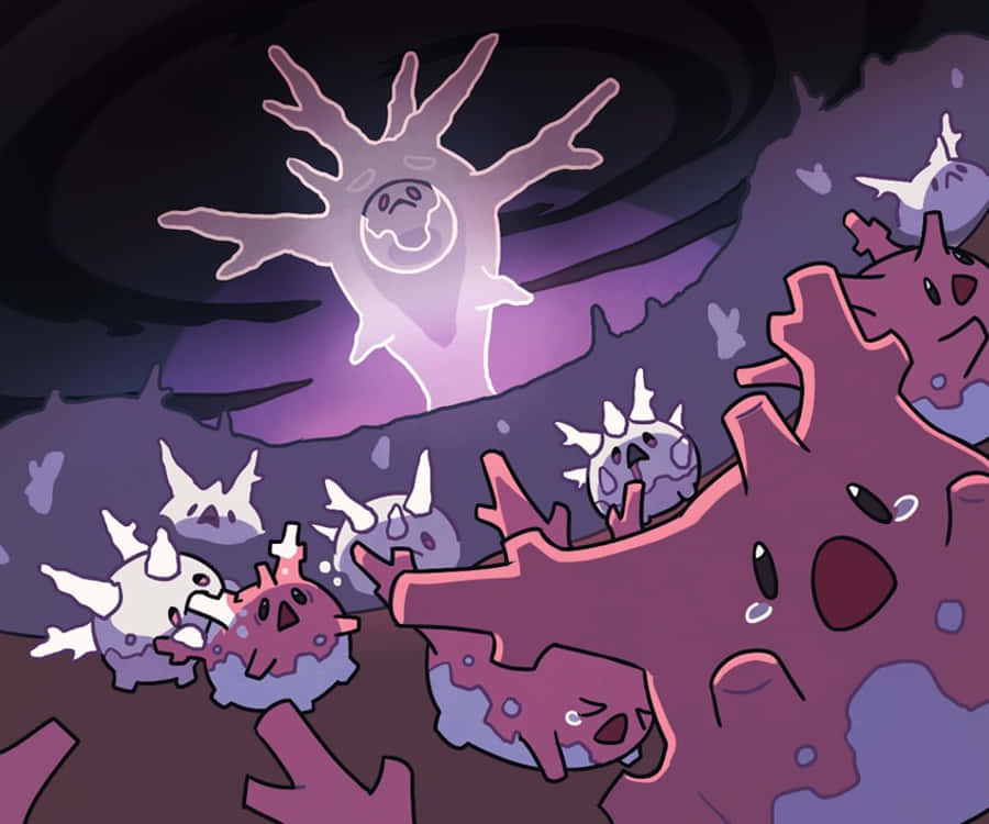 Corsola flygter fra Cursola Wallpapers