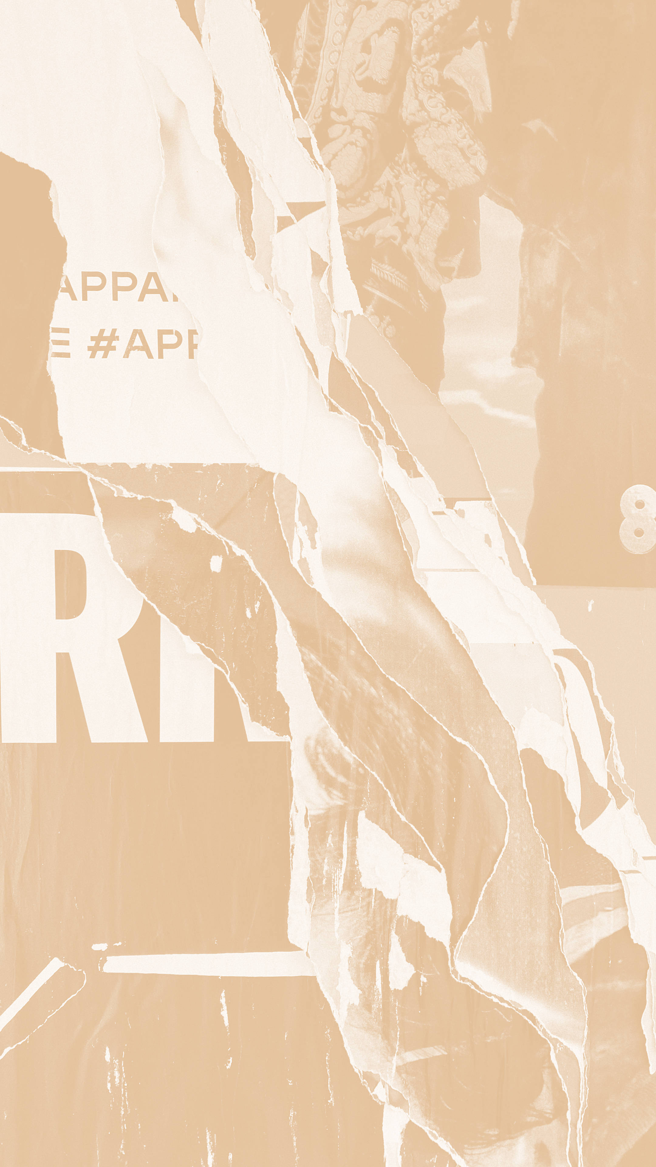 Cremefarvet æstetisk abstrakt kunst Wallpapers